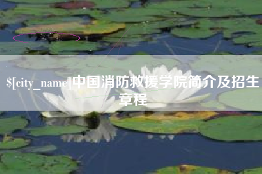 三沙中国消防救援学院简介及招生章程