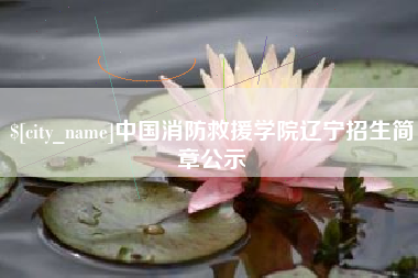 三沙中国消防救援学院辽宁招生简章公示