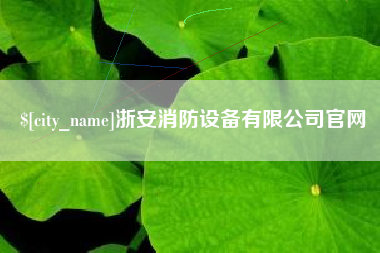 三沙浙安消防设备有限公司官网