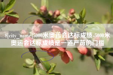 三沙5000米奥运会达标成绩-5000米奥运会达标成绩是一道严苛的门槛