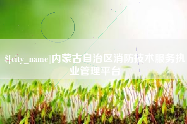 三沙内蒙古自治区消防技术服务执业管理平台