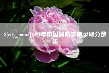 三沙2021年中国消防学院录取分数线