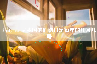 三沙我国的消防日是每年的几月几号