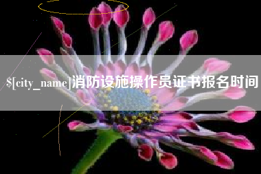三沙消防设施操作员证书报名时间