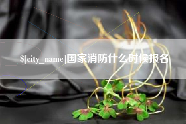 三沙国家消防什么时候报名