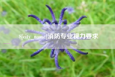 三沙消防专业视力要求