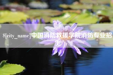 三沙中国消防救援学院消防专业招生