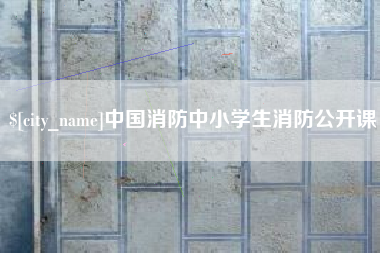 三沙中国消防中小学生消防公开课