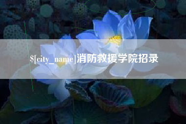 三沙消防救援学院招录