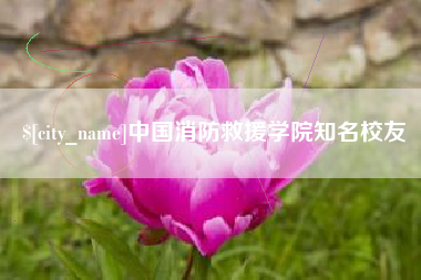 三沙中国消防救援学院知名校友