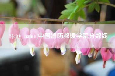三沙中国消防救援学院分数线