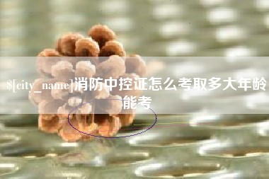 三沙消防中控证怎么考取多大年龄能考
